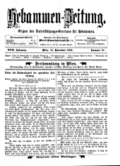 Hebammen-Zeitung 19031115 Seite: 1