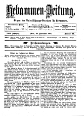 Hebammen-Zeitung 19031130 Seite: 1