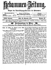 Hebammen-Zeitung 19041130 Seite: 1