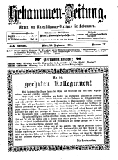 Hebammen-Zeitung 19050915 Seite: 1