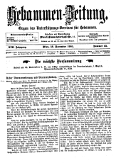 Hebammen-Zeitung 19051115 Seite: 1