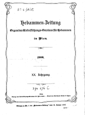 Hebammen-Zeitung 19060115 Seite: 1