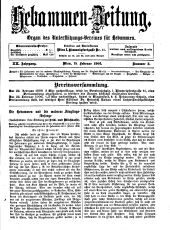 Hebammen-Zeitung 19060215 Seite: 1