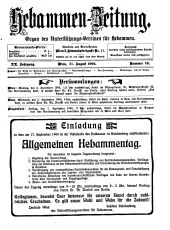 Hebammen-Zeitung 19060831 Seite: 1