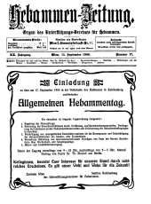 Hebammen-Zeitung 19060915 Seite: 1
