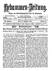 Hebammen-Zeitung 19060930 Seite: 1