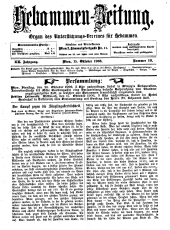 Hebammen-Zeitung 19061015 Seite: 1
