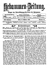 Hebammen-Zeitung 19061031 Seite: 1