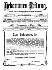 Hebammen-Zeitung 19061231 Seite: 1