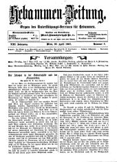 Hebammen-Zeitung 19070430 Seite: 1