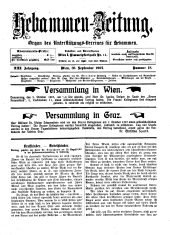 Hebammen-Zeitung 19070930 Seite: 1