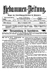 Hebammen-Zeitung 19071215 Seite: 1