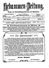 Hebammen-Zeitung 19071231 Seite: 1