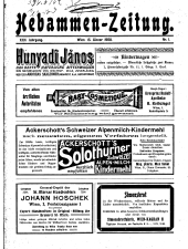 Hebammen-Zeitung 19080115 Seite: 1