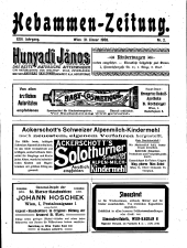 Hebammen-Zeitung 19080131 Seite: 1