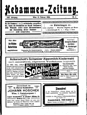 Hebammen-Zeitung 19080215 Seite: 1