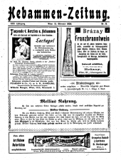 Hebammen-Zeitung 19081015 Seite: 1