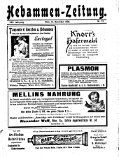 Hebammen-Zeitung 19081215 Seite: 1
