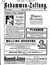 Hebammen-Zeitung 19090101 Seite: 1