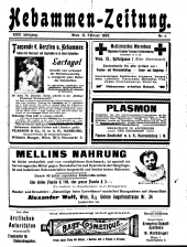 Hebammen-Zeitung 19090215 Seite: 1