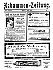 Hebammen-Zeitung 19090401 Seite: 1