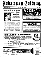 Hebammen-Zeitung 19090515 Seite: 1