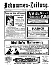 Hebammen-Zeitung 19090615 Seite: 1