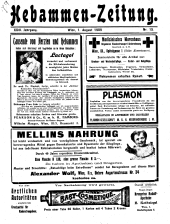 Hebammen-Zeitung 19090801 Seite: 1