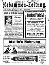 Hebammen-Zeitung 19100101 Seite: 1