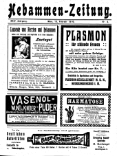 Hebammen-Zeitung 19100215 Seite: 1