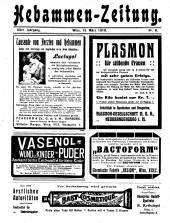 Hebammen-Zeitung 19100315 Seite: 1