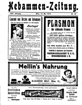 Hebammen-Zeitung 19100515 Seite: 1