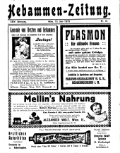 Hebammen-Zeitung 19100615 Seite: 1