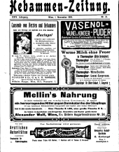 Hebammen-Zeitung 19101101 Seite: 1
