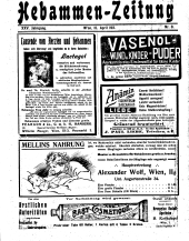 Hebammen-Zeitung 19110415 Seite: 1