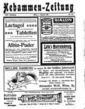 Hebammen-Zeitung 19110801 Seite: 1