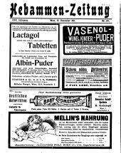 Hebammen-Zeitung 19111215 Seite: 1