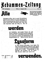 Hebammen-Zeitung 19150801 Seite: 1