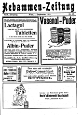 Hebammen-Zeitung 19150901 Seite: 1
