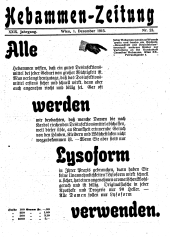 Hebammen-Zeitung 19151201 Seite: 1