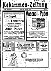Hebammen-Zeitung 19160101 Seite: 1