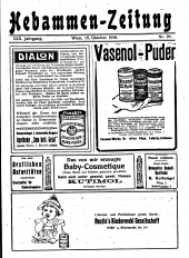 Hebammen-Zeitung 19161015 Seite: 1