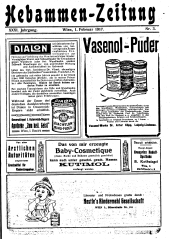 Hebammen-Zeitung 19170201 Seite: 1
