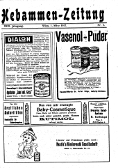 Hebammen-Zeitung 19170301 Seite: 1