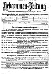 Hebammen-Zeitung 19190801 Seite: 1