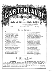Die Gartenlaube für Österreich 18670708 Seite: 1