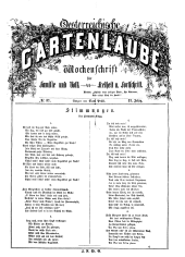 Die Gartenlaube für Österreich 18670916 Seite: 1