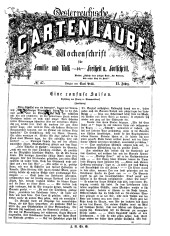 Die Gartenlaube für Österreich 18671125 Seite: 1