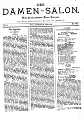 Die Hausfrau: Blätter für Haus und Wirthschaft 18780323 Seite: 5