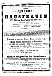Die Hausfrau: Blätter für Haus und Wirthschaft 18780910 Seite: 8